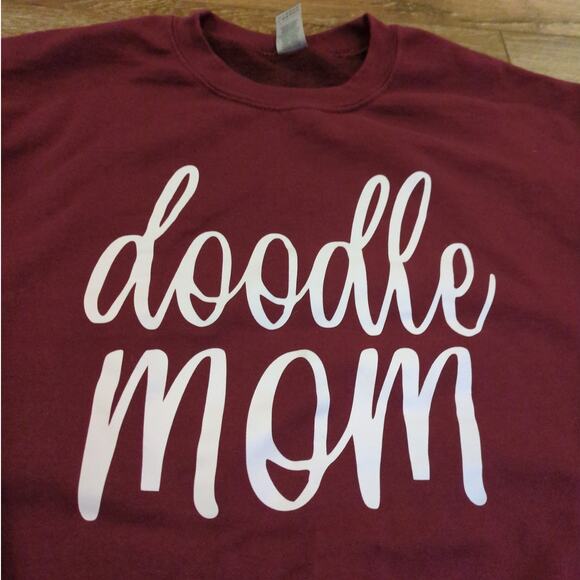 Doodle Mom Adult Medium Pullover Sweatshirt Art Mother Grandma Christmas Holiday - Picture 2 of 6